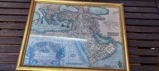 3 Mapas Antiguos enmarcados