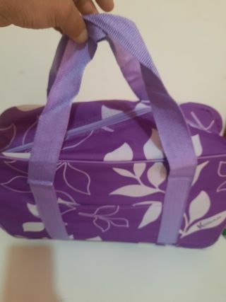 Borsa termica fiori viola