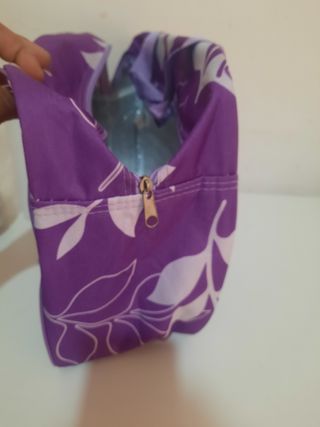 Borsa termica fiori viola