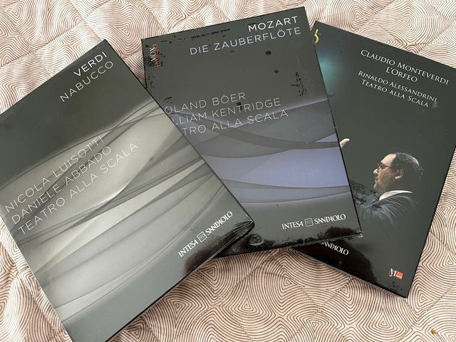 3 DVD Opera - Nabucco, Zauberflöte, L'Orfeo
NUOVI