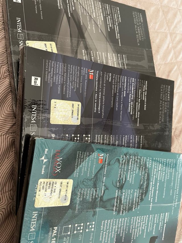 3 DVD Opera - Nabucco, Zauberflöte, L'Orfeo
NUOVI