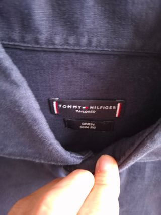 Camicia regular fit in puro lino Tommy Hilfiger