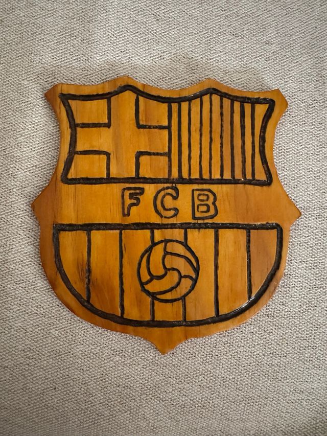Escudo FC Barcelona artesanal