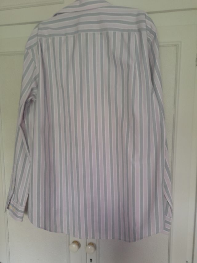 Camisa Pedro del Hierro rayas gris-rosa