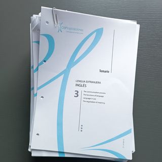 Temario Incompleto CEN Inglés Secundaria