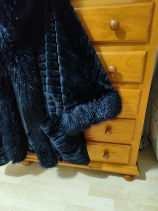 Abrigo pelo negro - Talla 52