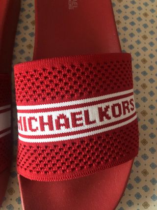 Chanclas rojas Michael Kors n 41