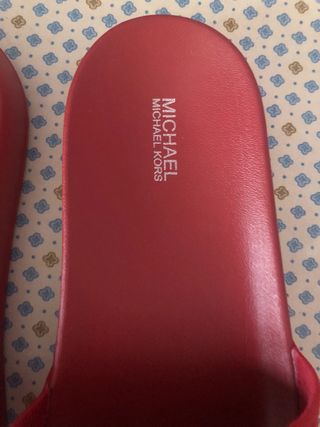 Chanclas rojas Michael Kors n 41