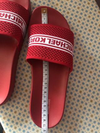 Chanclas rojas Michael Kors n 41