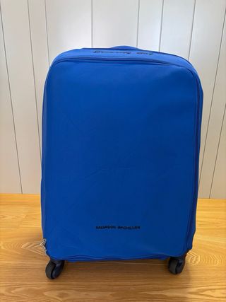 Maleta viaje Salvador Ballester color azul-gris.