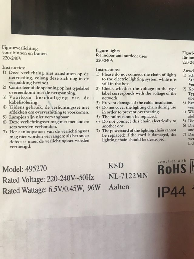 Farolillo de Navidad. nuevo a estrenar.