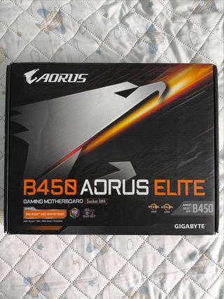 CAJA PLACA BASE B450 AORUS ELITE