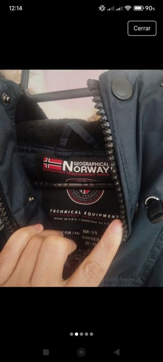 Geographical Norway Chaqueta Azul - Talla 20