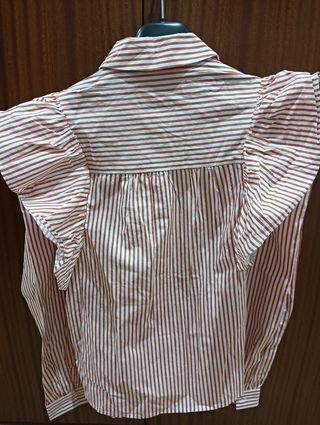 Camisa Pedro del Hierro rayas color teja y Blanco 