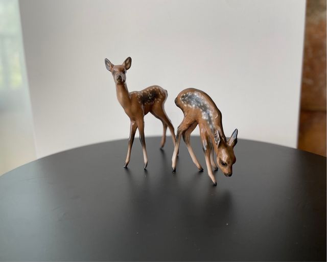 Pareja Cervatillos Porcelana Rosenthal