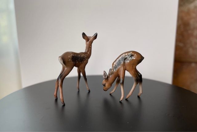 Pareja Cervatillos Porcelana Rosenthal
