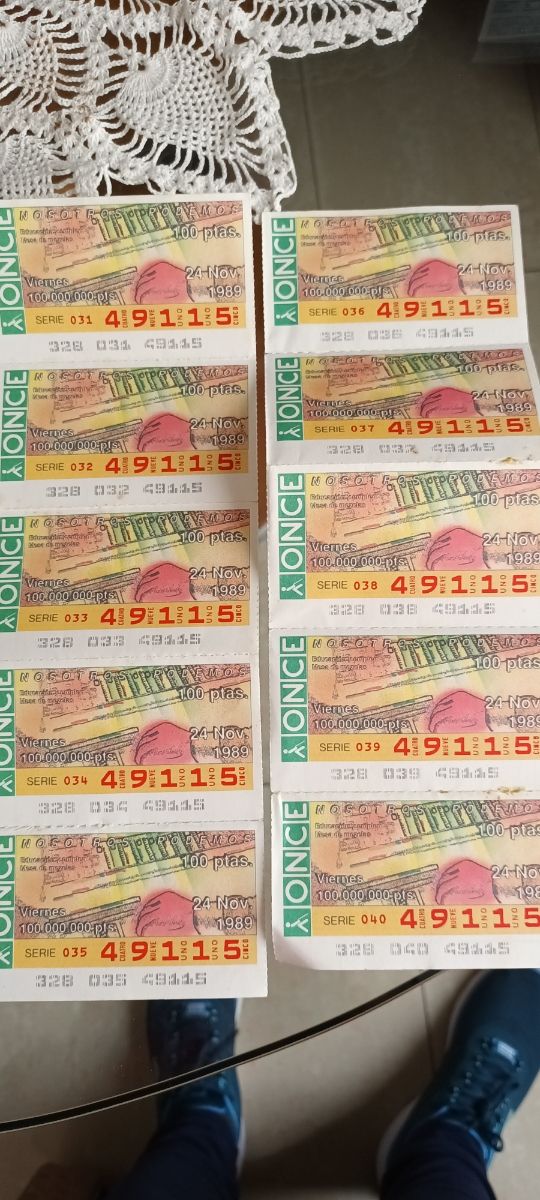 10 Cupones ONCE - 49115