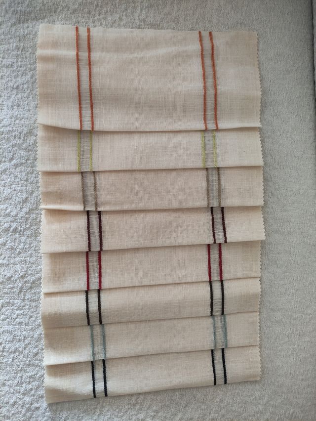 Muestrario telas lino beige - 8 piezas