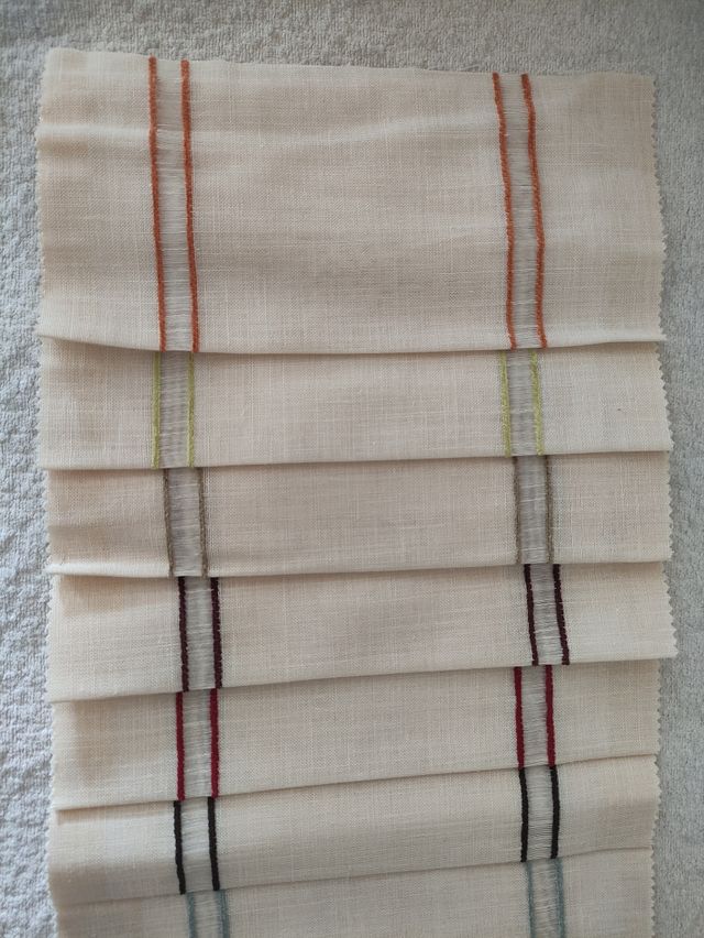 Muestrario telas lino beige - 8 piezas