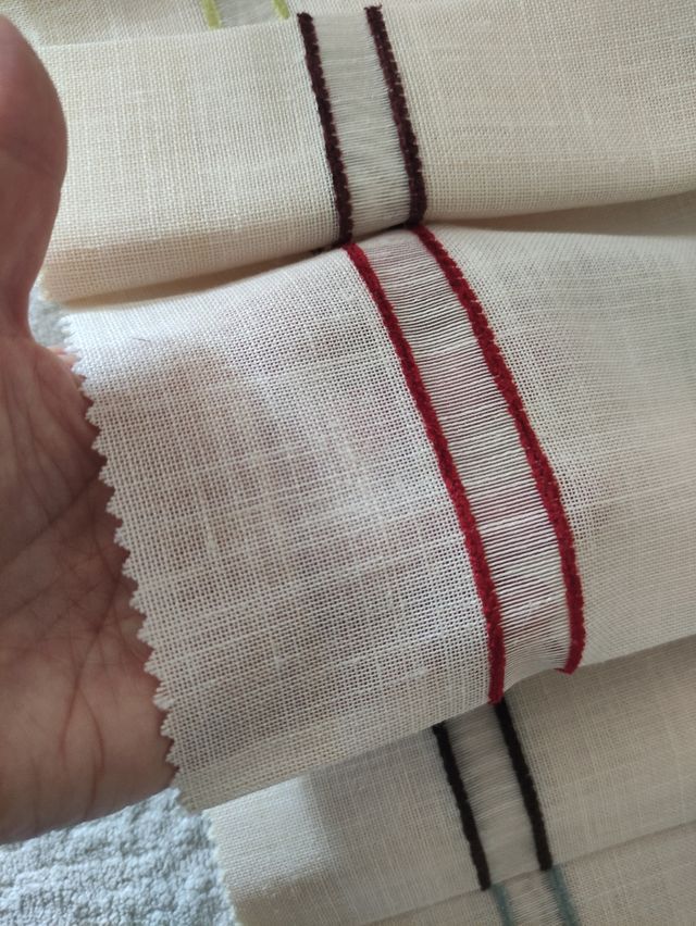 Muestrario telas lino beige - 8 piezas