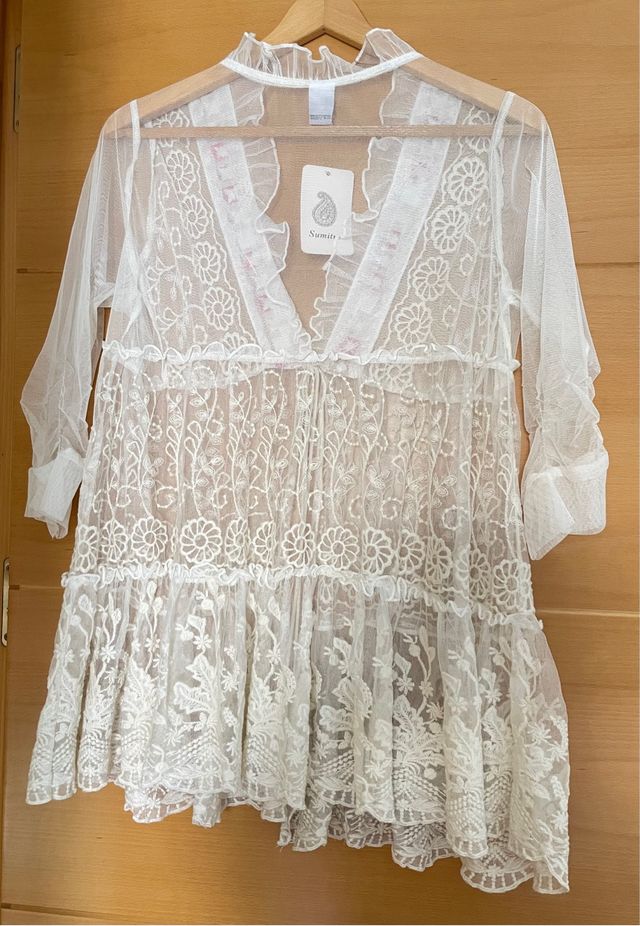 Bluson para la playa de tul sin estrenar TL/XL