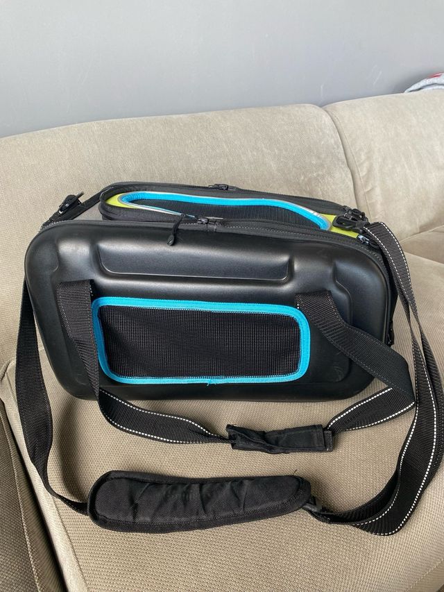 Transportín mascotas - Negro/Verde azulado