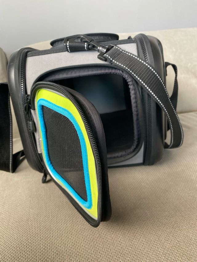 Transportín mascotas - Negro/Verde azulado