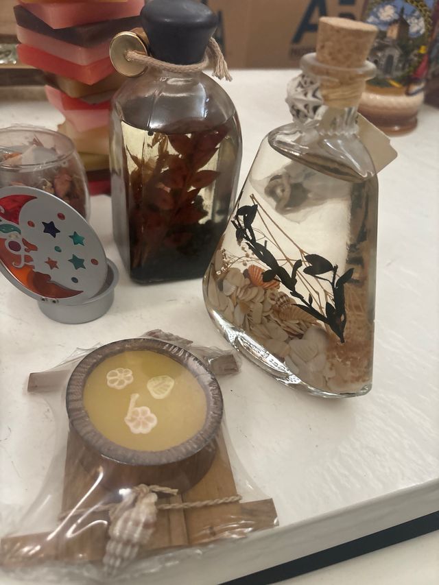 Lote velas decorativas artesanales