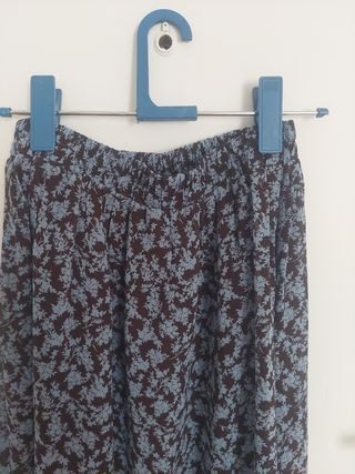 Falda larga estampada Mango