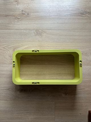 Estantería decorativa verde oliva