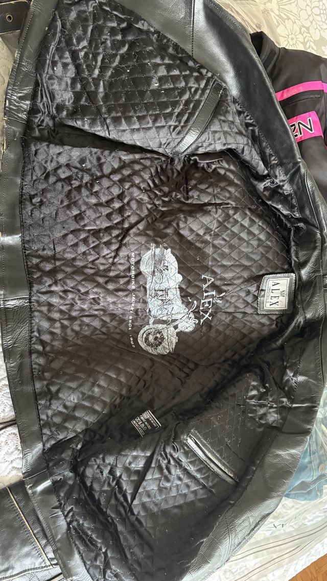 Chaqueta cuero Alex, estilo vintage