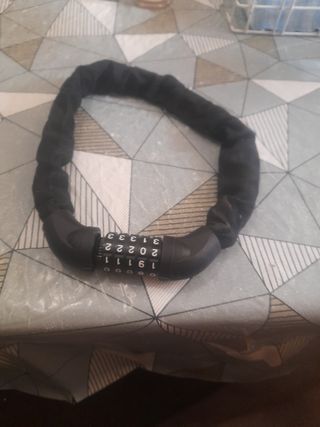 Cadena bici código numérico