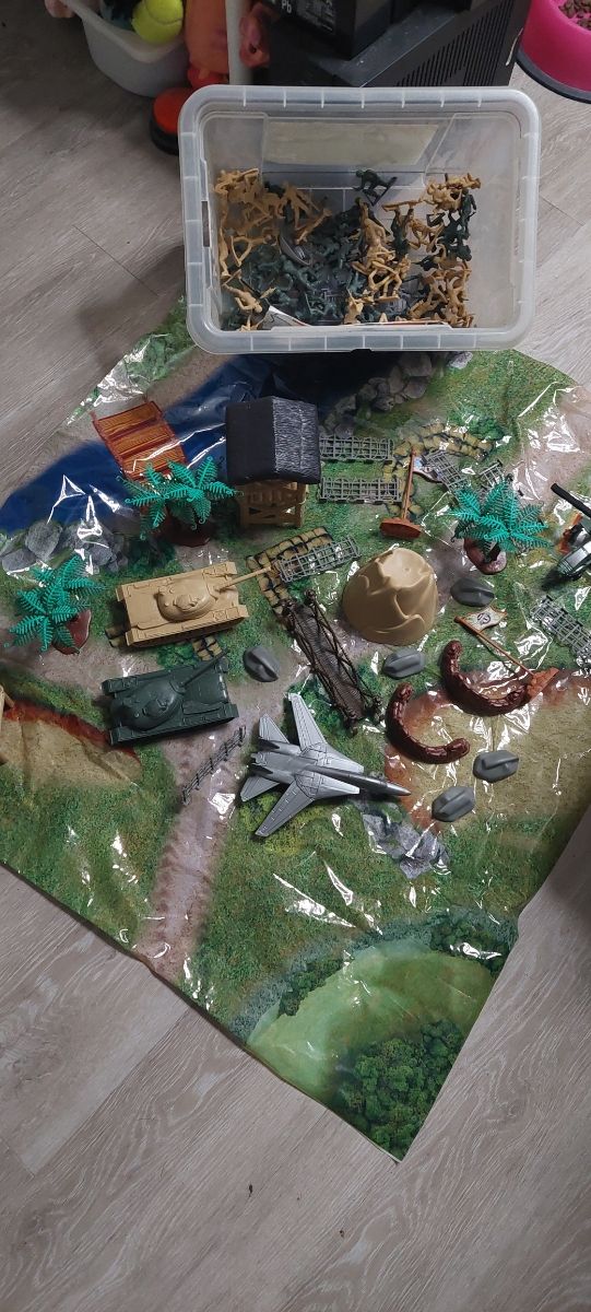 Miniature di soldati di guerra