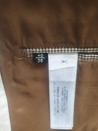 Americana Massimo Dutti beige-marrón