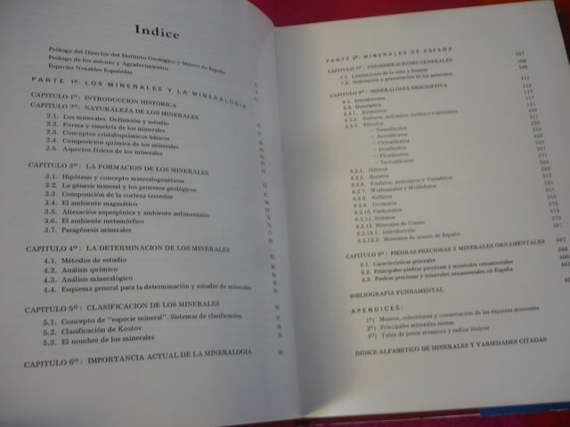 INTRODUCCION A LOS MINERALES DE ESPAÑA ( GALAN )