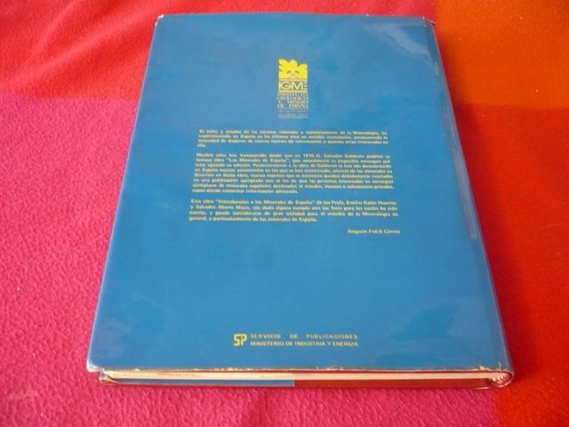 INTRODUCCION A LOS MINERALES DE ESPAÑA ( GALAN )