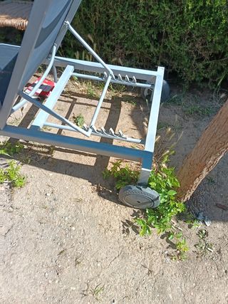 Tumbona gris metal - Hamaca exterior