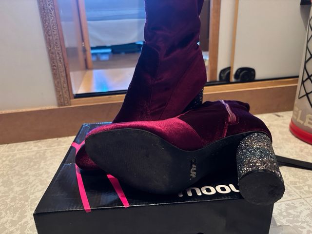 Botines de terciopelo