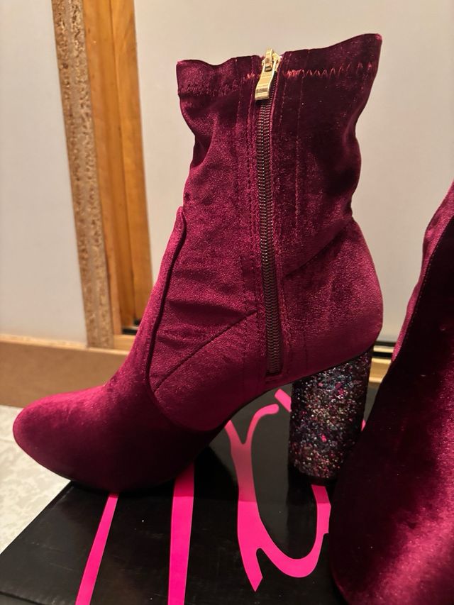 Botines de terciopelo