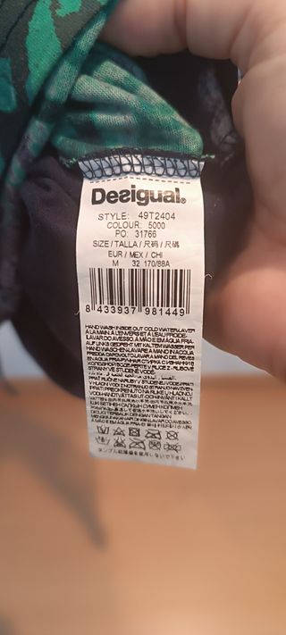 Camiseta Desigual flores azul-verde