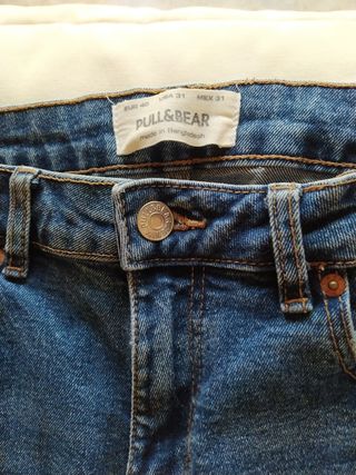 Vaqueros Hombre cortos Azul