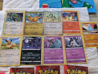 lote 9 cartas pokemon TCG 2024