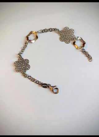 Bracciale in Argento 925 Motivo Floreale