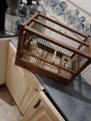 Jaula artesanal.en buen estado y poco uso.