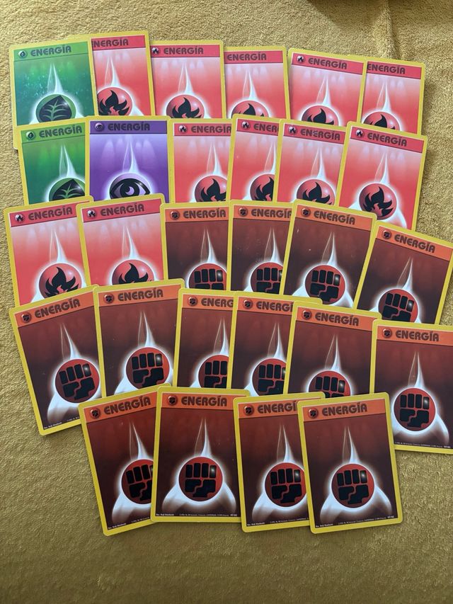 Lote enegias Base set Pokemon