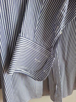 Camicia uomo Dan John puro cotone righe blu