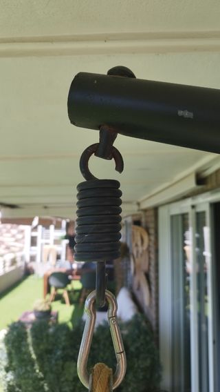 Hamaca bambú con soporte
