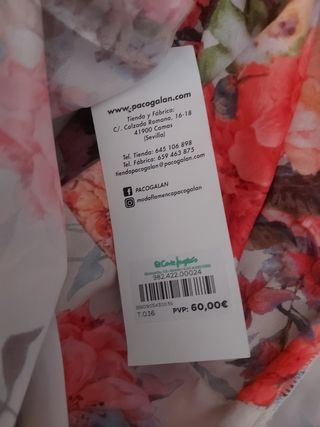 Falda flamenca con mantoncillo talla 36