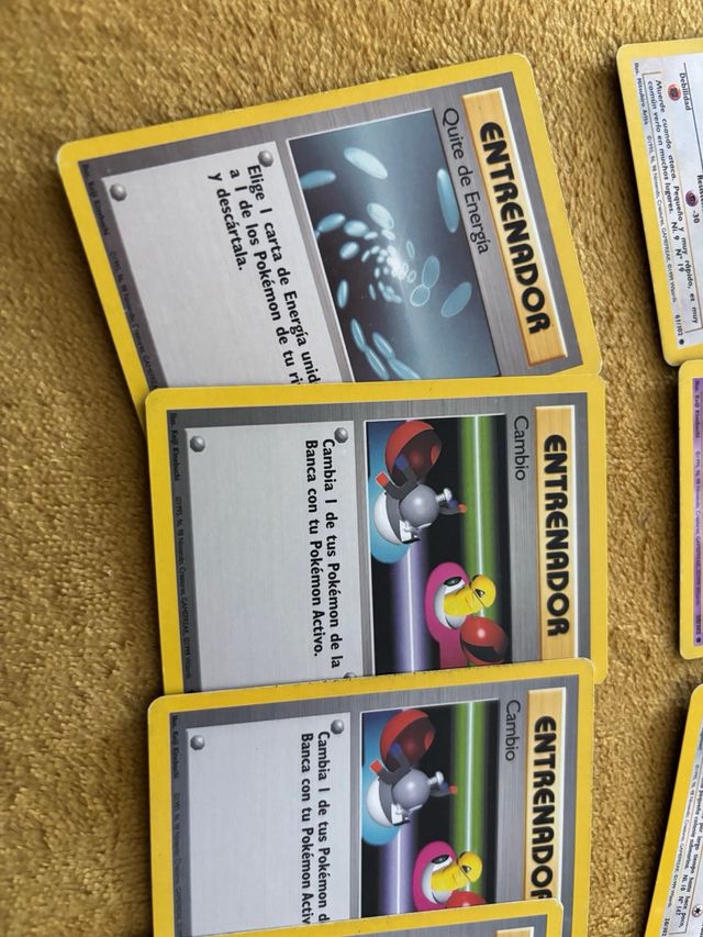 Lote cartas Pokemon Base set