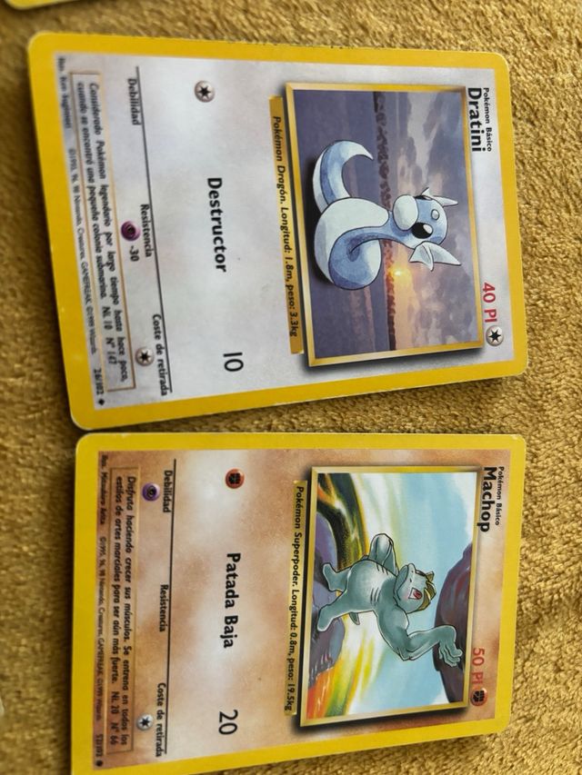 Lote cartas Pokemon Base set